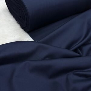 Premium Navy Blue Blended Fabric